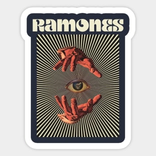 Hand Eyes Ramones Sticker